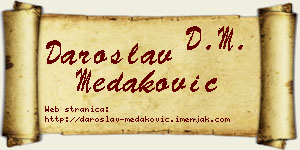 Daroslav Medaković vizit kartica
